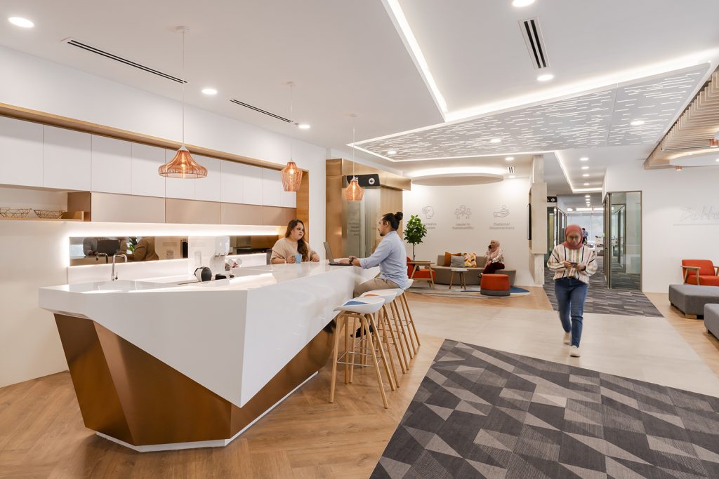 TNB's new workplace promotes collaboration, socialization, focus, and well-being, reflecting the company's vision for the future.